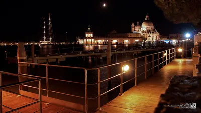 Venice Night Black-dark Black/Dark Wallpaper 4K 1920x1080 Brown, Orange