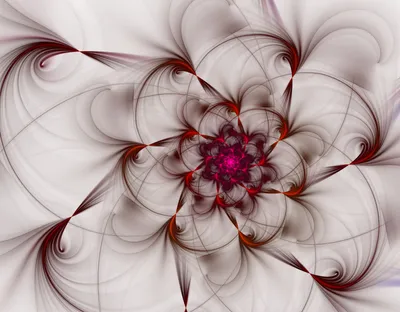 Abstract Fractal Design Abstract Wallpaper 4K 3500x2734 Abstract, Fractal, Design, In, White, And, Red, Hues, Forming, Complex, Swirling, Pattern, Gray, Square, QHD