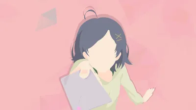 Minimalist Anime Komachi Hikigaya Youth Minimal Wallpaper 4K 1920x1080 Minimalist, Hd, Anime, Wallpaper, Featuring, Komachi, Hikigaya, From, Youth, Romantic, Comedy, Wrong, White, Pink, Ultrawide, Full HD