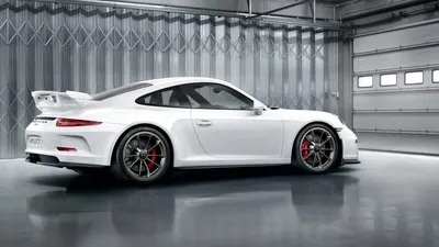 Misty White Wallpaper Cars Wallpaper 4K 3200x1800 White, Porsche, 911, Gt3, Sports, Car, Showcased, In, Spacious, Modern, Garage, Reflective, Gray, Ultrawide, QHD