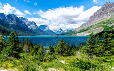 Sleek Saint Wallpaper Nature Wallpaper 4K 3840x2400 Hd, Desktop, Wallpaper, Showing, Saint, Mary, Lake, In, Glacier, National, Park, Mountains, White, Yellow, Ultrawide, 4k