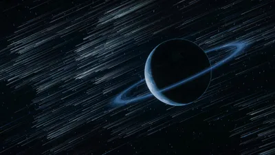 Sci Ringed Planet Space Wallpaper 4K 3840x2160 A, 4k, Ultra, Hd, Sci‑fi, Desktop, Wallpaper, Featuring, Ringed, Planet, Surrounded, Streaking, Blue, Ultrawide