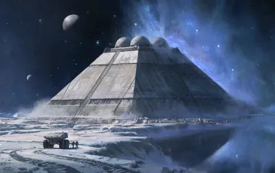 Sci Rover Exploring Space Wallpaper 4K 1920x1209 Hd, Sci‑fi, Desktop, Wallpaper, Of, A, Rover, Exploring, Futuristic, Pyramid, Structure, Alien, Gray, Ultrawide, Full HD