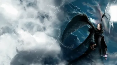 Moody Dark Wallpaper Black/Dark Wallpaper 4K 3840x2160 Dark, Angel, With, Large, Black, Wings, Emerges, From, Stormy, Clouds, Dramatic, Ultra, White, Gray, Ultrawide, 4k