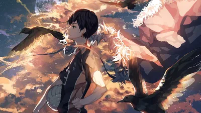 Anime Tobio Kageyama Haiky Dynamic Nature Wallpaper 4K 1920x1080 Hd, Anime, Wallpaper, Featuring, Tobio, Kageyama, From, Haikyū!!, Dynamic, Lighting, Flying, White, Gray, Ultrawide, Full HD