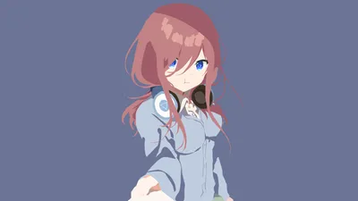 Dreamy Minimalist Wallpaper Minimal Wallpaper 4K 1920x1080 Minimalist, Anime, Hd, Pc, Desktop, Wallpaper, Of, Miku, Nakano, Quintessential, Quintuplets, Stylized, Gray, White, Ultrawide, Full HD