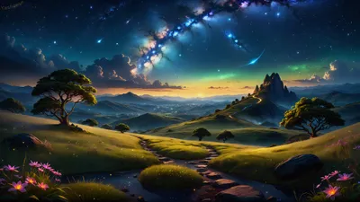 Artistic Landscape Rolling Wallpaper 4K, Nature category