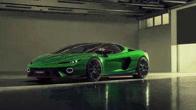 Epic Sleek Wallpaper Cars Wallpaper 4K 3840x2160 A, Sleek, Green, Lamborghini, Temerario, Showcased, In, Modern, Garage, Setting, Designed, Stunning, Brown, Gray, Ultrawide, 4k