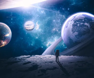 Sci Astronaut Standing Space Wallpaper 4K 1920x1600 A, Sci‑fi, Hd, Pc, Desktop, Wallpaper, Showing, An, Astronaut, Standing, Rocky, Surface, White, Square, Full HD