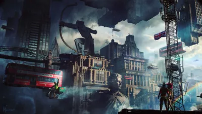 Dramatic Sci Cityscape World Wallpaper 4K 2400x1350 Hd, Pc, Desktop, Wallpaper/background:, Dramatic, Sci‑fi, Cityscape, With, Sci, Towering, Futuristic, Buildings, Gray, Ultrawide, Full HD