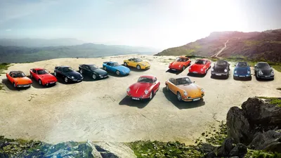 Lineup Colorful Vehicles Cars Wallpaper 4K 3200x1800 Hd, Pc, Desktop, Wallpaper, Featuring, A, Lineup, Of, Colorful, Porsche, Vehicles, Including, White, Ultrawide, QHD