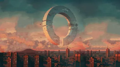 Futuristic Sci Cityscape Towering Wallpaper 4K, World category