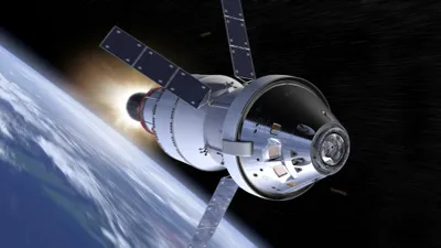 Artemis Rocket Crew Capsule Cars Wallpaper 4K 2048x1152 Artemis, Ii, Rocket, And, Crew, Capsule, Racing, Above, Earth, High-speed, Space, Scene, White, Gray, Ultrawide, Full HD