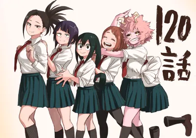 Bright Characters Wallpaper Abstract Wallpaper 4K 1920x1355 Hd, Desktop, Wallpaper, Of, Characters, From, My, Hero, Academia, Featuring, Five, Female, White, Landscape, Full HD