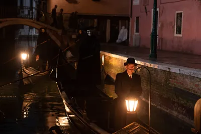 Haunting Venice Figure Hat Holding Black/Dark Wallpaper 4K 3936x2624 A, Haunting, Scene, From, In, Venice, Featuring, Figure, Hat, Holding, Lantern, Darkened, Brown, White, Black, Landscape, 4k
