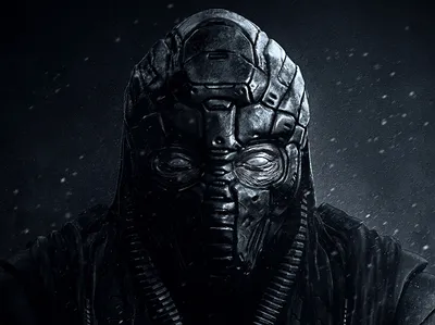 Dark Menacing Warrior Black/Dark Wallpaper 4K 1440x1079 Hd, Pc, Desktop, Wallpaper, Features, A, Dark, Menacing, Warrior, Wearing, Intricate, Textured, Gray, Green, Landscape