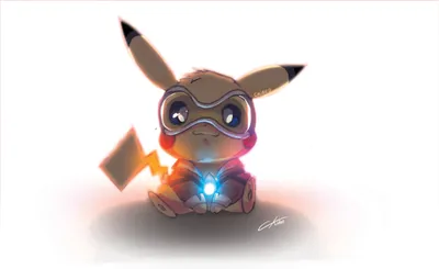 Cute Crossover Pikachu Abstract Wallpaper 4K 1867x1143 Hd, Wallpaper, Featuring, A, Cute, Crossover, Of, Pikachu, Pok, Mon, Dressed, Tracer, White, Ultrawide