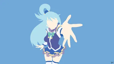 Minimalist Aqua Konosuba Anime Minimal Wallpaper 4K 1920x1080 Minimalist, Hd, Pc, Desktop, Wallpaper, Featuring, Aqua, From, Konosuba, Anime, Showcasing, Simple, Pink, Gray, White, Ultrawide, Full HD
