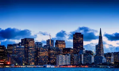 San Francisco City World Wallpaper 4K 2048x1225 Hd, Pc, Desktop, Wallpaper, San, Francisco, City, Skyline, Dusk, Man-made, Skyscrapers, Glowing, Brown, Gray, Ultrawide, Full HD