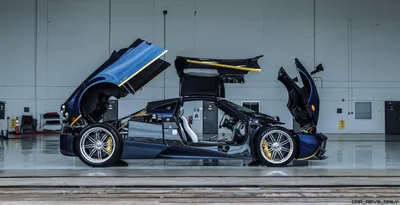 Sleek Pagani Huayra Supercar Cars Wallpaper 4K 2300x1182 A, Sleek, Pagani, Huayra, Supercar, With, Open, Doors, Panels, Showcased, Clean, Industrial, Gray, Ultrawide, Full HD