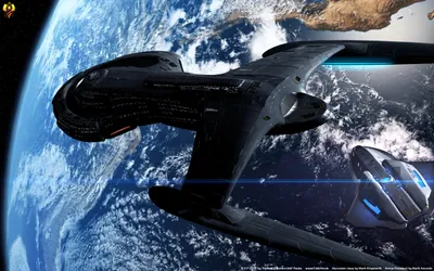Sleek Star Trek Wallpaper 4K, Space category