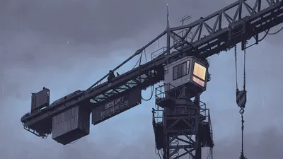 Bright Digital Wallpaper Nature Wallpaper 4K 3206x1800 Digital, Painting, Illustration, Artwork, Landscape, 2k, Quad, Hd, Desktop, Moody, Industrial, Crane, Gray, Ultrawide, QHD