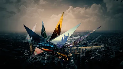 Artistic City World World Wallpaper 4K 1920x1080 Artistic, City, Hd, Desktop, Wallpaper:, Background, Image, Black, Gray, Ultrawide, Full HD