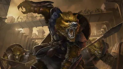 Golden Dark Wallpaper Black/Dark Wallpaper 4K 1920x1080 A, Dark, Intense, Werewolf-themed, Hd, Pc, Desktop, Wallpaper, Featuring, Fierce, Werewolf, Warriors, Gray, Brown, Ultrawide, Full HD