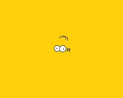 Minimalist Solid Yellow Minimal Wallpaper 4K 1920x1536 Minimalist, Hd, Pc, Wallpaper, Solid, Yellow, Background, With, Homer, Simpson, 039, Eyes, Purple, Square, Full HD