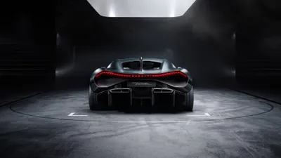 Moody Sleek Wallpaper Cars Wallpaper 4K 3840x2160 A, Hd, Desktop, Wallpaper, Featuring, The, Rear, View, Sleek, Black, Bugatti, Tourbillon, Gray, Ultrawide, 4k