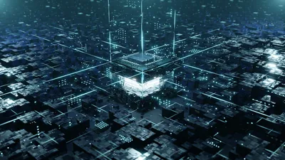 Abstract Sci Microchip Design Glowing Technology Wallpaper 4K 1920x1080 Hd, Desktop, Wallpaper:, Featuring, An, Abstract, Sci-fi, Microchip, Design, Glowing, Circuitry, Futuristic, White, Brown, Ultrawide, Full HD
