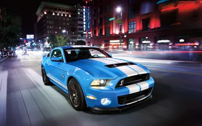 Vivid Mustang Wallpaper World Wallpaper 4K 2560x1600 A, Striking, Ford, Mustang, Shelby, Gt500, In, Vibrant, Blue, Speeds, Through, City, White, Ultrawide, QHD