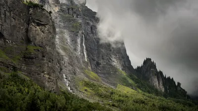 Dark Cliff Wallpaper Nature Wallpaper 4K 3840x2160 Cliff, Nature, Mountain, Hd, Desktop, Wallpaper, Background, Gray, Ultrawide, 4k
