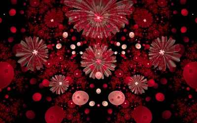 Serene Abstract Wallpaper Abstract Wallpaper 4K 2560x1600 Hd, Abstract, Fractal, Design, Featuring, Intricate, Red, Floral, Patterns, Circular, Shapes, Black, Brown, Ultrawide, QHD
