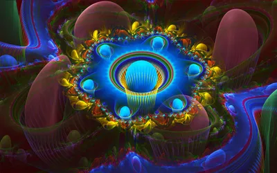 Abstract Fractal Design Vibrant Blue Abstract Wallpaper 4K 1920x1200 Hd, Pc, Desktop, Wallpaper, Showcasing, An, Abstract, Fractal, Design, Vibrant, Blue, Gold, Pink, Red, Ultrawide, Full HD