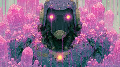 Dark Sci Robot Wallpaper 4K, Technology category