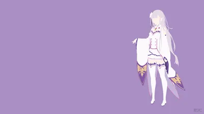 Minimalist Emilia Zero Anime Starting Minimal Wallpaper 4K 1920x1080 Minimalist, Emilia, (re:zero), Anime, Starting, Life, Zero, Another, World, Desktop, Gray, Ultrawide, Full HD