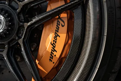 Radiant Close Wallpaper Cars Wallpaper 4K 9504x6336 Close-up, Of, Orange, Lamborghini, Aventador, Svj, Car, Brake, Caliper, Carbon, Fiber, Wheel, Purple, Brown, Landscape, 4k