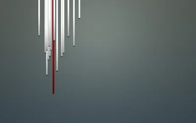Vibrant Cgi Wallpaper Abstract Wallpaper 4K 2560x1600 Cgi, Vector, Artwork, Featuring, Vertical, Grey, And, One, Red, Bar, Elements, Muted, Gray, White, Ultrawide, QHD