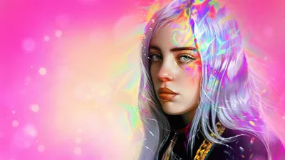 Bright American Wallpaper Abstract Wallpaper 4K 3840x2160 4k, Desktop, Wallpaper, Of, An, American, Singer, Close-up, Holographic, Pastel, Hair, White, Ultrawide