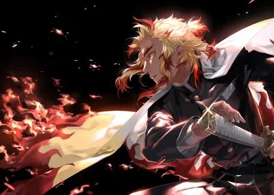 Kyojuro Rengoku Demon Slayer Kimetsu Black/Dark Wallpaper 4K 3543x2521 Hd, Wallpaper, Featuring, Kyojuro, Rengoku, From, Demon, Slayer, Kimetsu, Yaiba, Depicts, White, Landscape, QHD