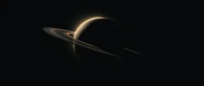 Sci Dark Shadowed Saturn Black/Dark Wallpaper 4K 3796x1600 Hd, Sci‑fi, Desktop, Wallpaper, Featuring, A, Dark, Shadowed, View, Saturn, Glowing, Rings, Gray, Ultrawide, QHD