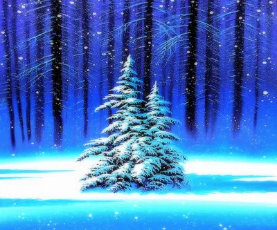 Artistic Winter Forest Nature Wallpaper 4K 1920x1600 Hd, Artistic, Winter, Forest, Wallpaper, Featuring, Snow-covered, Pine, Trees, Glowing, Softly, Against, White, Yellow, Pink, Square, Full HD