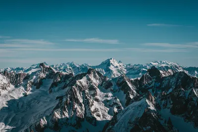 Snow Covered Mountain Wallpaper 4K, Nature category