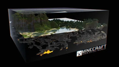 Detailed Minecraft World Cross Section Nature Wallpaper 4K 1920x1080 Hd, Desktop, Wallpaper, Of, A, Detailed, Minecraft, World, Cross-section, Emerald, Hills, Forests, Gray, White, Ultrawide, Full HD
