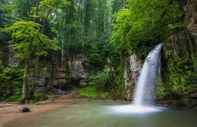 Misty Serene Wallpaper Nature Wallpaper 4K 4500x2890 A, Serene, Hd, Desktop, Wallpaper, Featuring, Lush, Green, Forest, Cascading, Waterfall, Flowing, White, Gray, Ultrawide, 4k