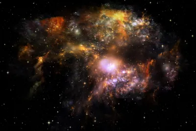 Vibrant Sci Space Wallpaper 4K, Space category