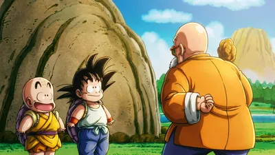 Moody Anime Wallpaper Fantasy Wallpaper 4K 1920x1080 Hd, Anime, Desktop, Wallpaper:, From, Dragon, Ball:, Young, Goku, Krillin, Smile, Gray, Orange, Ultrawide, Full HD