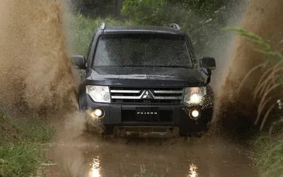 Serene Mitsubishi Wallpaper Cars Wallpaper 4K 1920x1200 Hd, Pc, Desktop, Wallpaper/background:, Mitsubishi, Vehicle, Suv, Charging, Through, Muddy, Water, Gray, Ultrawide, Full HD