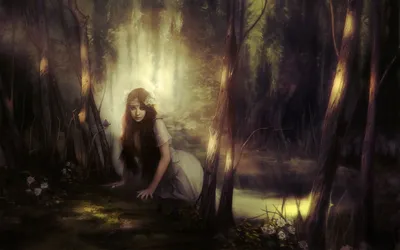 Bright Dark Wallpaper Black/Dark Wallpaper 4K 1920x1200 A, Dark, Fantasy, Hd, Wallpaper, Featuring, Mysterious, Woman, Shadowy, Forest, Surrounded, Flowers, Gray, Ultrawide, Full HD